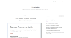 Desktop Screenshot of lixiviacion.com