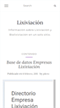 Mobile Screenshot of lixiviacion.com