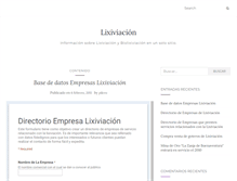 Tablet Screenshot of lixiviacion.com